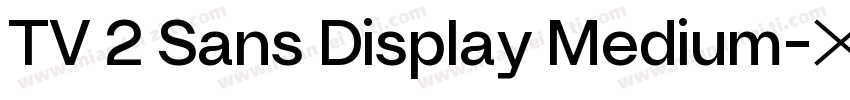 TV 2 Sans Display Medium字体转换